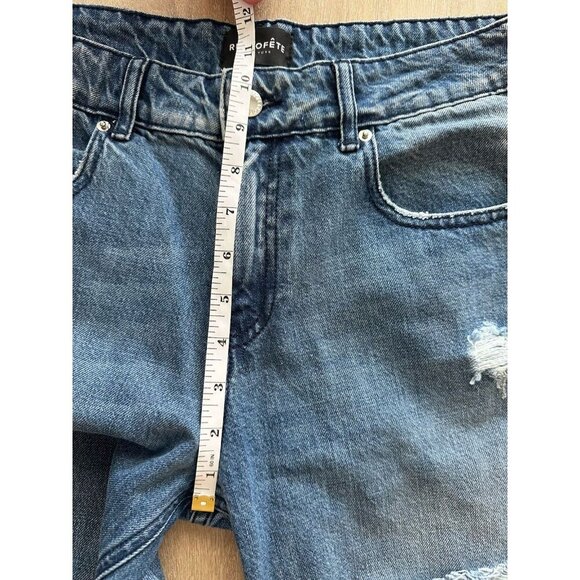 Retrofete Low Rise Chris Jean Distressed in Sea Medium Wash Size 28 - Picture 11 of 12